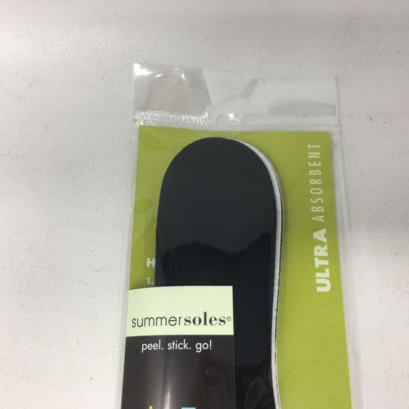 Summer Soles 3 Pair Ultra Absorbent Stay Dry Shoe Liners, Women's Size 5-11 -Blk - Picture 3 of 8